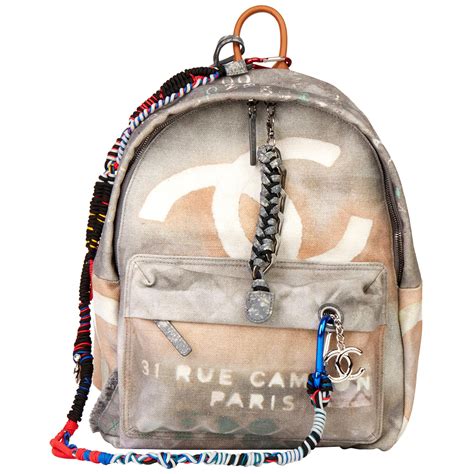 chanel graffiti backpack dupe|chanel graffiti printed backpack.